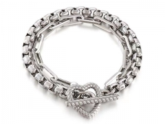 HY Wholesale Bracelets Jewelry 316L Stainless Steel Bracelets Jewelry-HY0151B0800