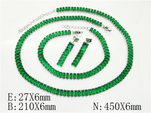 HY Wholesale Jewelry Set 316L Stainless Steel jewelry Set-HY50S0476JJF