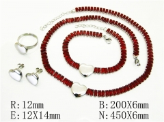 HY Wholesale Jewelry Set 316L Stainless Steel jewelry Set-HY50S0479JJC
