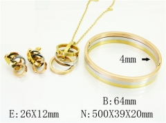 HY Wholesale Jewelry Set 316L Stainless Steel jewelry Set-HY50S0492JLW