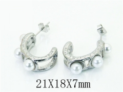 HY Wholesale Earrings 316L Stainless Steel Earrings Jewelry-HY06E0461OE