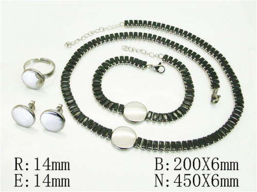 HY Wholesale Jewelry Set 316L Stainless Steel jewelry Set-HY50S0484JJE