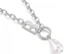 HY Wholesale Stainless Steel 316L Jewelry Popular Necklaces-HY0151N0348