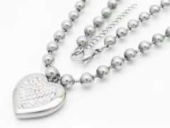 HY Wholesale Stainless Steel 316L Jewelry Popular Necklaces-HY0151N0069