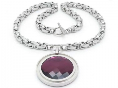 HY Wholesale Stainless Steel 316L Jewelry Popular Necklaces-HY0151N0165