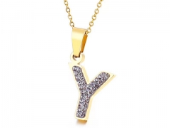 HY Wholesale Stainless Steel 316L Jewelry Popular Necklaces-HY0151N0957