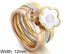 HY Wholesale Rings Jewelry 316L Stainless Steel Jewelry Rings-HY0151R0412