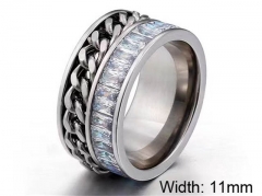 HY Wholesale Rings Jewelry 316L Stainless Steel Jewelry Rings-HY0151R1003