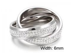 HY Wholesale Rings Jewelry 316L Stainless Steel Jewelry Rings-HY0151R0990