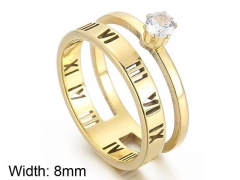HY Wholesale Rings Jewelry 316L Stainless Steel Jewelry Rings-HY0151R0630