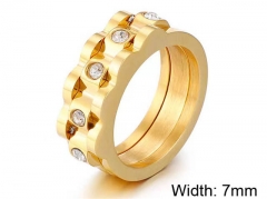 HY Wholesale Rings Jewelry 316L Stainless Steel Jewelry Rings-HY0151R1005