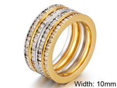 HY Wholesale Rings Jewelry 316L Stainless Steel Jewelry Rings-HY0151R1014