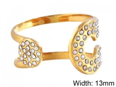 HY Wholesale Rings Jewelry 316L Stainless Steel Jewelry Rings-HY0152R0055
