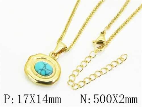 HY Wholesale Stainless Steel 316L Jewelry Popular Necklaces-HY25N0177HJL