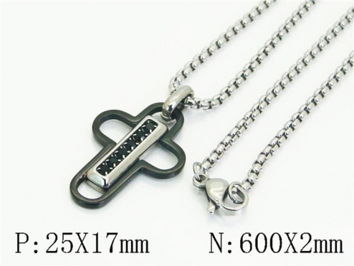 HY Wholesale Stainless Steel 316L Jewelry Popular Necklaces-HY41N0323HLE