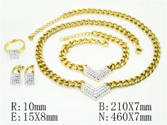 HY Wholesale Jewelry Set 316L Stainless Steel jewelry Set Fashion Jewelry-HY50S0521JEE