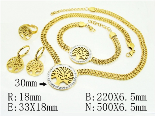 HY Wholesale Jewelry Set 316L Stainless Steel jewelry Set Fashion Jewelry-HY50S0526JQQ