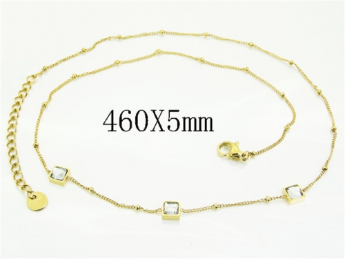 HY Wholesale Stainless Steel 316L Jewelry Popular Necklaces-HY25N0171HJL