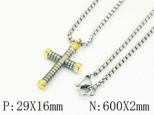 HY Wholesale Stainless Steel 316L Jewelry Popular Necklaces-HY41N0328HMC