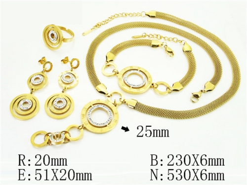 HY Wholesale Jewelry Set 316L Stainless Steel jewelry Set Fashion Jewelry-HY50S0528JEE