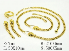 HY Wholesale Jewelry Set 316L Stainless Steel jewelry Set Fashion Jewelry-HY50S0532JGG