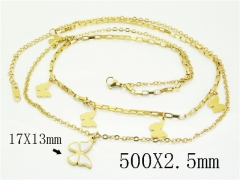 HY Wholesale Stainless Steel 316L Jewelry Popular Necklaces-HY80N0906OL
