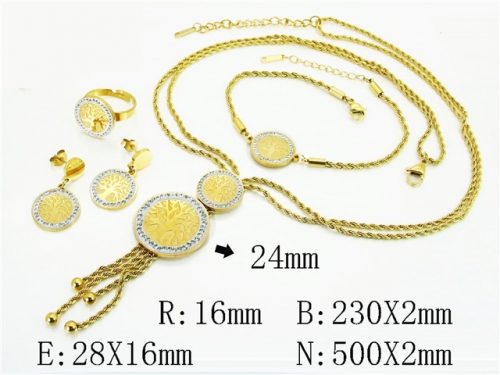 HY Wholesale Jewelry Set 316L Stainless Steel jewelry Set Fashion Jewelry-HY50S0524JVV