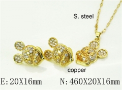 HY Wholesale Jewelry Set 316L Stainless Steel jewelry Set Fashion Jewelry-HY21S0430IHW