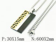 HY Wholesale Stainless Steel 316L Jewelry Popular Necklaces-HY41N0334HMC