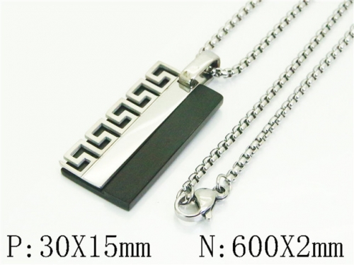 HY Wholesale Stainless Steel 316L Jewelry Popular Necklaces-HY41N0335HLE