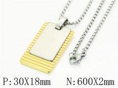 HY Wholesale Stainless Steel 316L Jewelry Popular Necklaces-HY41N0339HLS