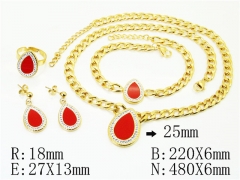 HY Wholesale Jewelry Set 316L Stainless Steel jewelry Set Fashion Jewelry-HY50S0515JVV