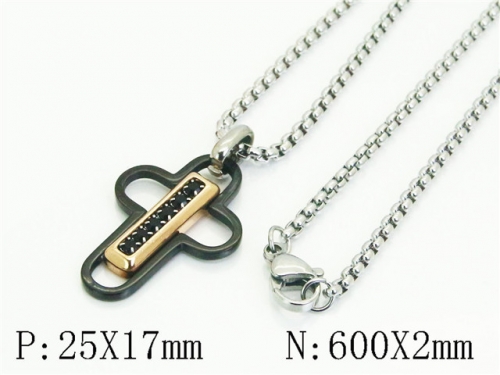 HY Wholesale Stainless Steel 316L Jewelry Popular Necklaces-HY41N0324HLV