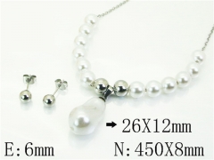 HY Wholesale Jewelry Set 316L Stainless Steel jewelry Set Fashion Jewelry-HY21S0436OV