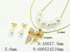 HY Wholesale Jewelry Set 316L Stainless Steel jewelry Set Fashion Jewelry-HY45S0076HNW