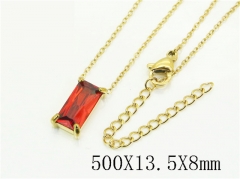 HY Wholesale Stainless Steel 316L Jewelry Popular Necklaces-HY12N0774GNL