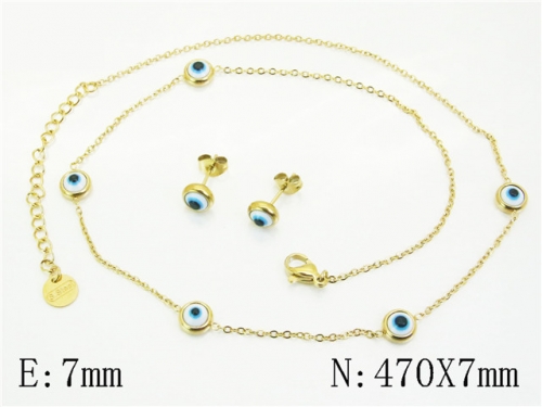 HY Wholesale Jewelry Set 316L Stainless Steel jewelry Set Fashion Jewelry-HY32S0134HJW