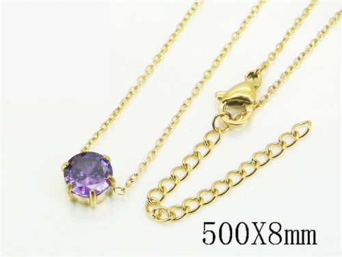 HY Wholesale Stainless Steel 316L Jewelry Popular Necklaces-HY12N0785YNL