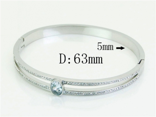 HY Wholesale Bangles Jewelry Stainless Steel 316L Popular Bangle-HY14B0287HIF
