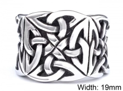 HY Wholesale Rings Jewelry 316L Stainless Steel Jewelry Rings-HY0153R0107