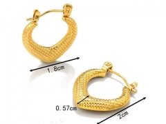 HY Wholesale Earrings 316L Stainless Steel Earrings Jewelry-HY0069E0107