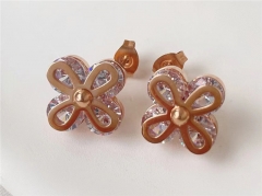 HY Wholesale Earrings 316L Stainless Steel Earrings Jewelry-HY0123E0105