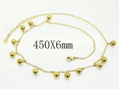 HY Wholesale Stainless Steel 316L Jewelry Popular Necklaces-HY30N0092HOL