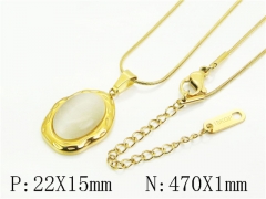HY Wholesale Stainless Steel 316L Jewelry Popular Necklaces-HY41N0353OW