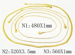 HY Wholesale Stainless Steel 316L Jewelry Popular Necklaces-HY30N0147HNL