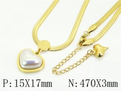 HY Wholesale Stainless Steel 316L Jewelry Popular Necklaces-HY41N0347OL