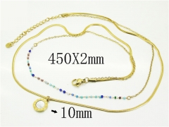 HY Wholesale Stainless Steel 316L Jewelry Popular Necklaces-HY30N0118HFF
