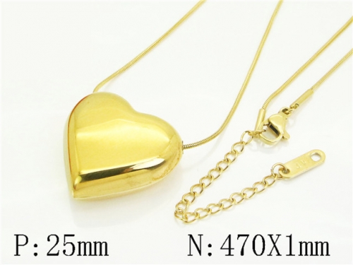 HY Wholesale Stainless Steel 316L Jewelry Popular Necklaces-HY41N0354HSL