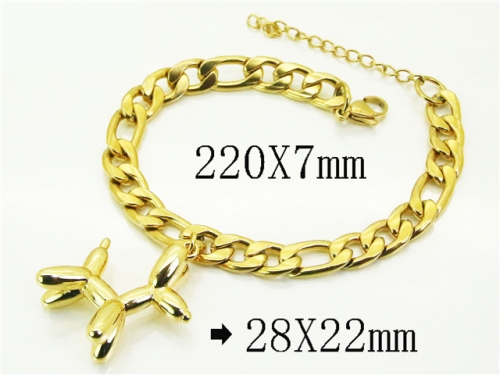 HY Wholesale Bracelets 316L Stainless Steel Jewelry Bracelets-HY21B0621HKX