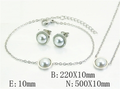 HY Wholesale Jewelry Set 316L Stainless Steel jewelry Set Fashion Jewelry-HY59S2548PW
